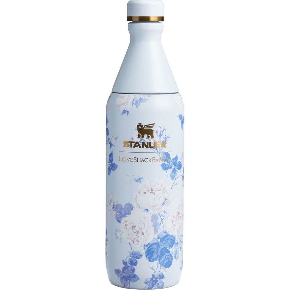 Stanley × LoveShackFancy All Day Slim Bottle 20 OZ - Everblooming Rosettes